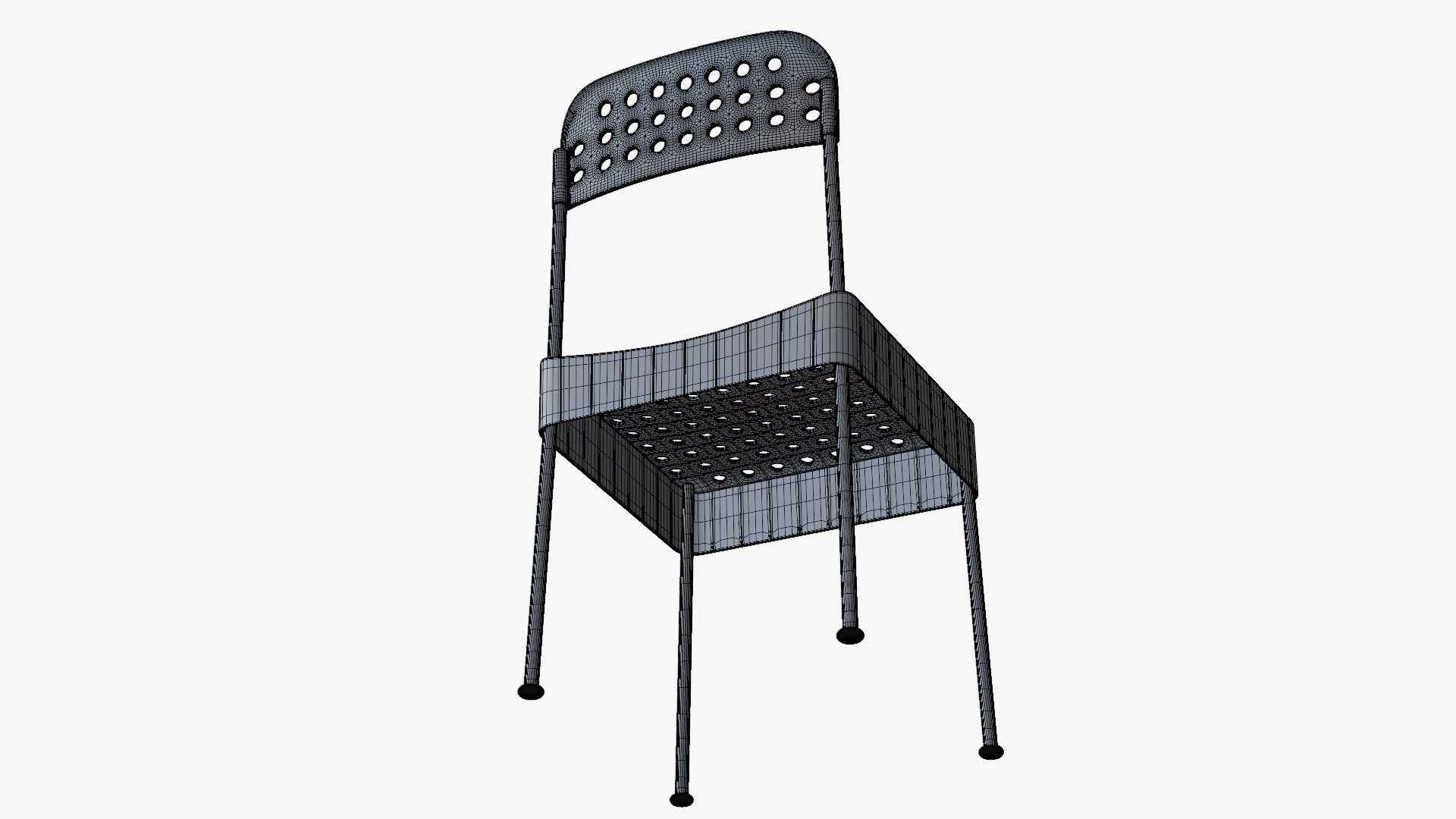 3D Box Chairs By Enzo Mari Yellow Model - TurboSquid 2302134