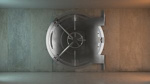 bank vault 3d max