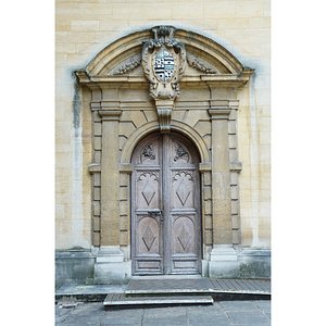 Late Gothic Architectural Door 16th-century 3D