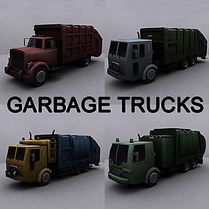 3ds max ready garbage truck