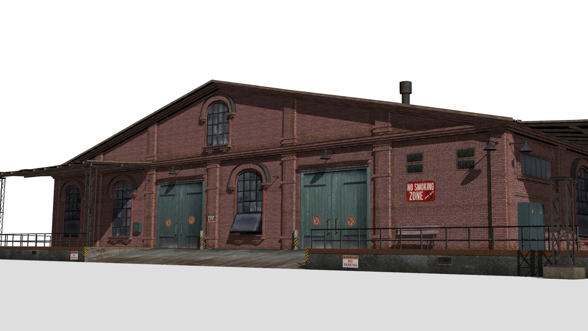 Old Brick Warehouse 3D Model TurboSquid 2185283