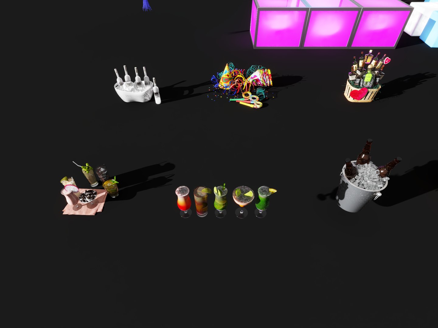 Disco Party Props  Decoration Set 3D model https://p.turbosquid.com/ts-thumb/Yz/5jODav/Td/props2/png/1783157356/1920x1080/fit_q87/f2d8c2f0a69ad6bb8e736d04b9ba01ecffe58d2a/props2.jpg