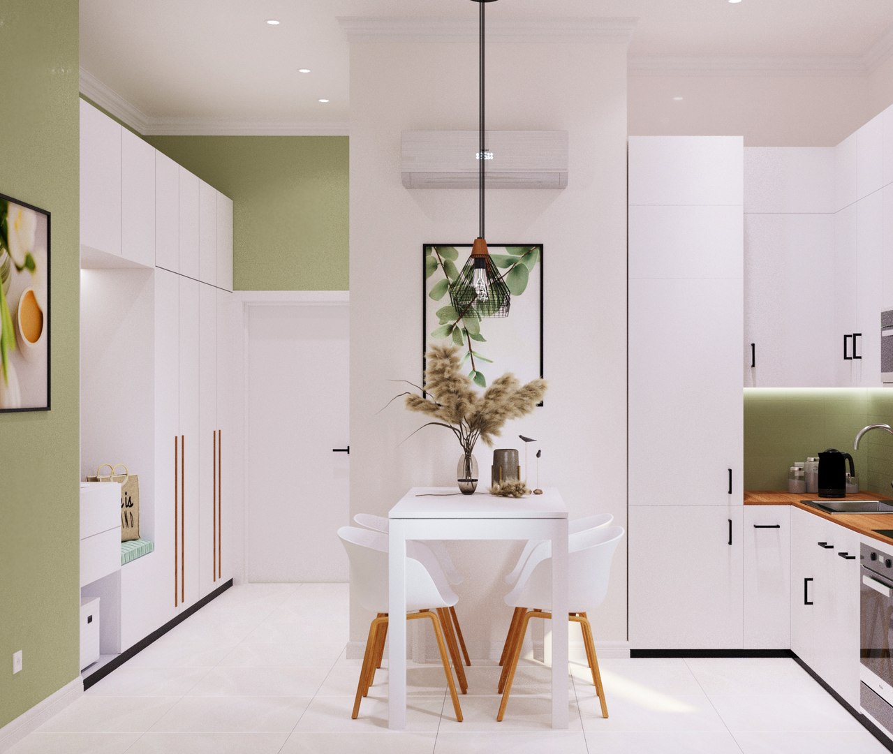 3D Scandinavian Style Kitchen Model - TurboSquid 2032605