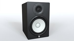 3D model yamaha hs8 studio monitor