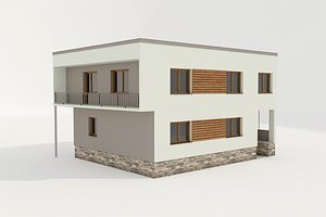 3D family house model