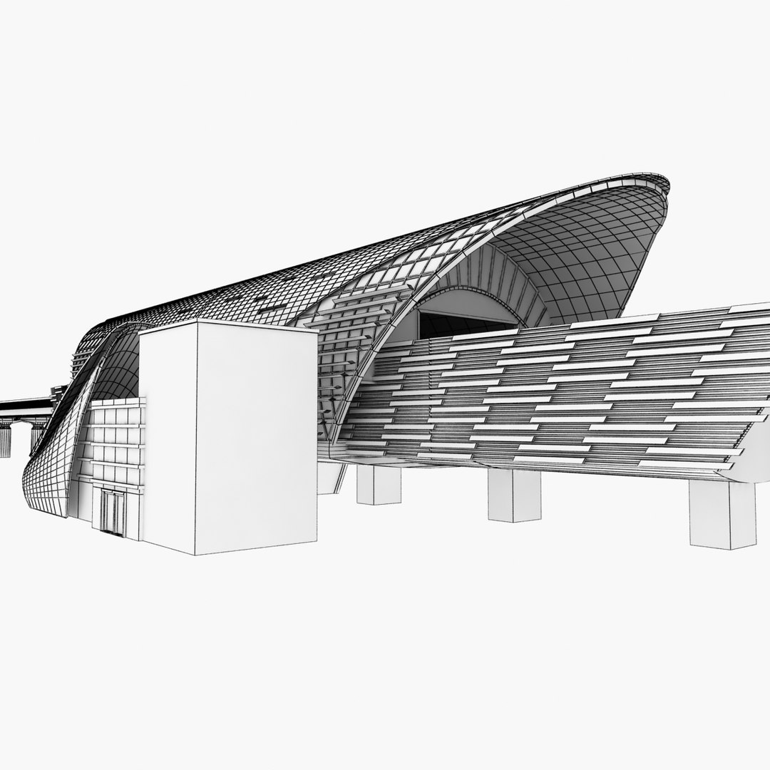 Dubai Metro Train 3d Max