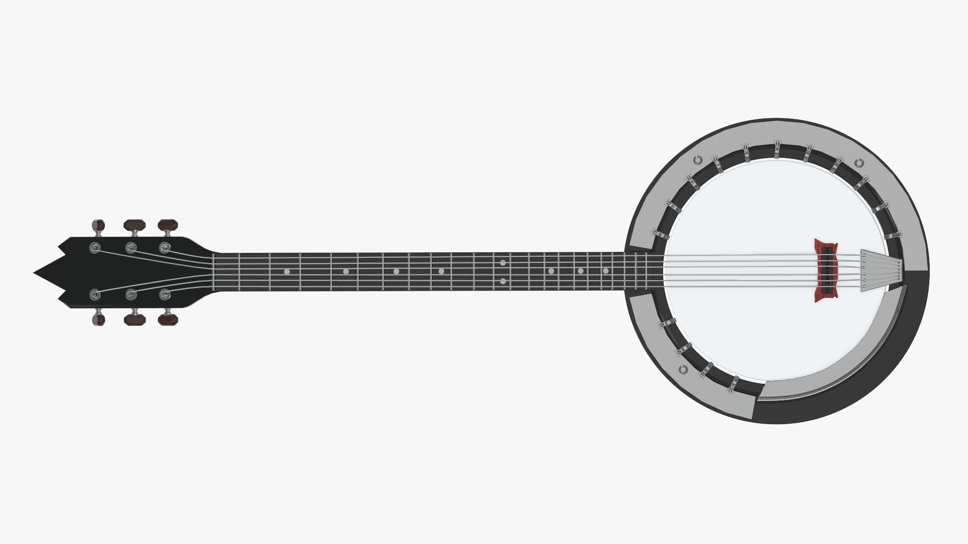 3D Musical Instrument Banjo Model - TurboSquid 1528443