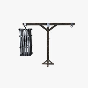 3D Medieval Balance Cage