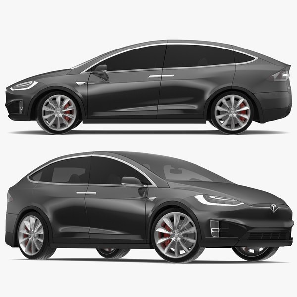 3D tesla x modeled s TurboSquid 1233524