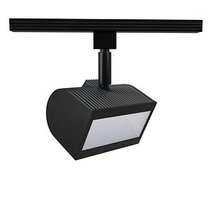 3D Wall Wash Black LED Track Light PBR