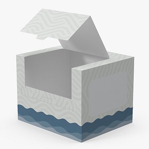 3D Mockup Paper Towel Box Empty