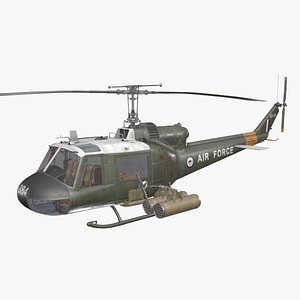 Bell UH-1C Iroquois Australia RAAF Complex Animation --318--