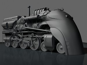 3d model steam train