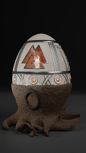 3D Faberge Egg - Norse Symbols