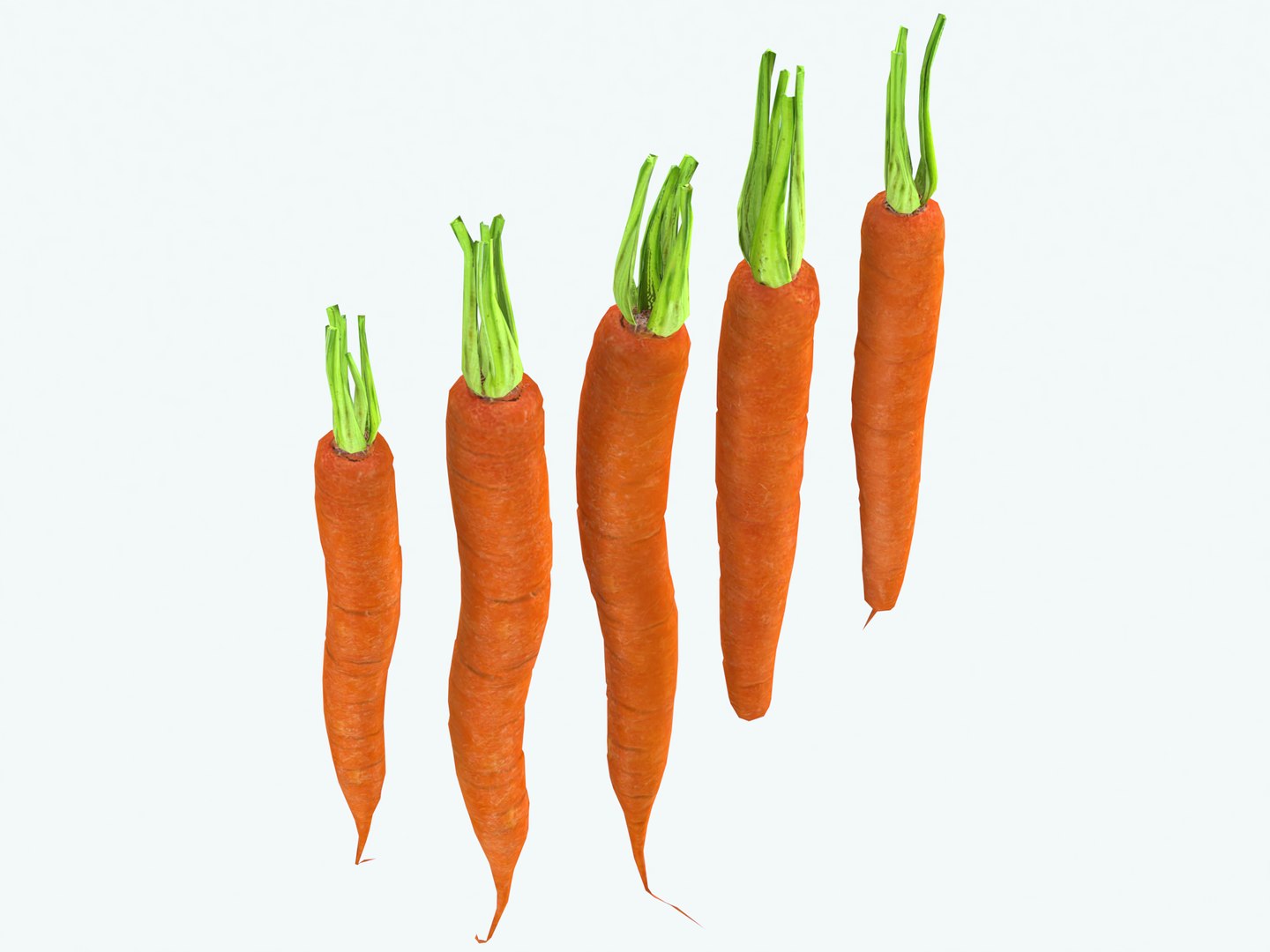 3D Carrots - TurboSquid 2175669