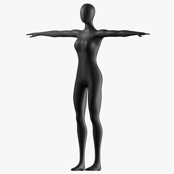 Tポーズの女性マネキン3Dモデル - TurboSquid 2237370