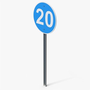 Road Sign Minimum Speed 20