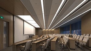 3D lecture hall room model