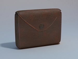 3ds max leather pouch
