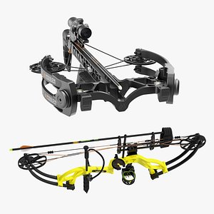 3D model Sport Crossbow and Bow Collection