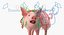 pig piglet landrace rigged 3D