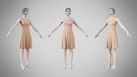 Dress 36 Sunset Bloom Brocade