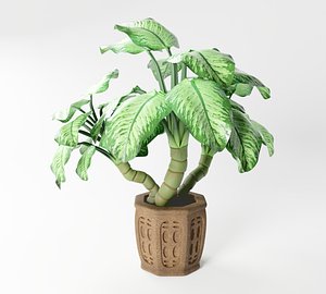 3D model plants pot