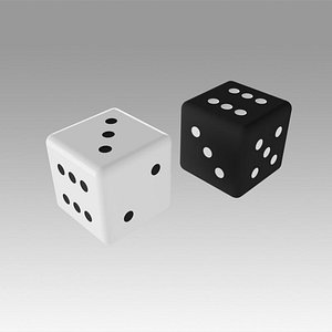 3D dice cube