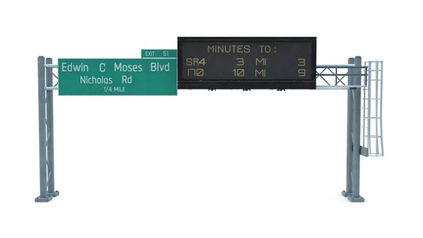 3D 10 highway sign - TurboSquid 1493422