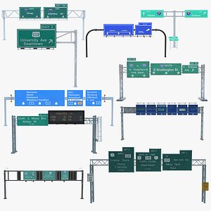 10 Highway Sign Collection