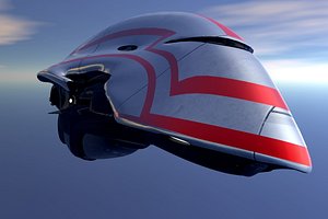 3D spaceship design vehicles model