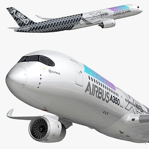 Airbus A350 Space Explorer 3D model