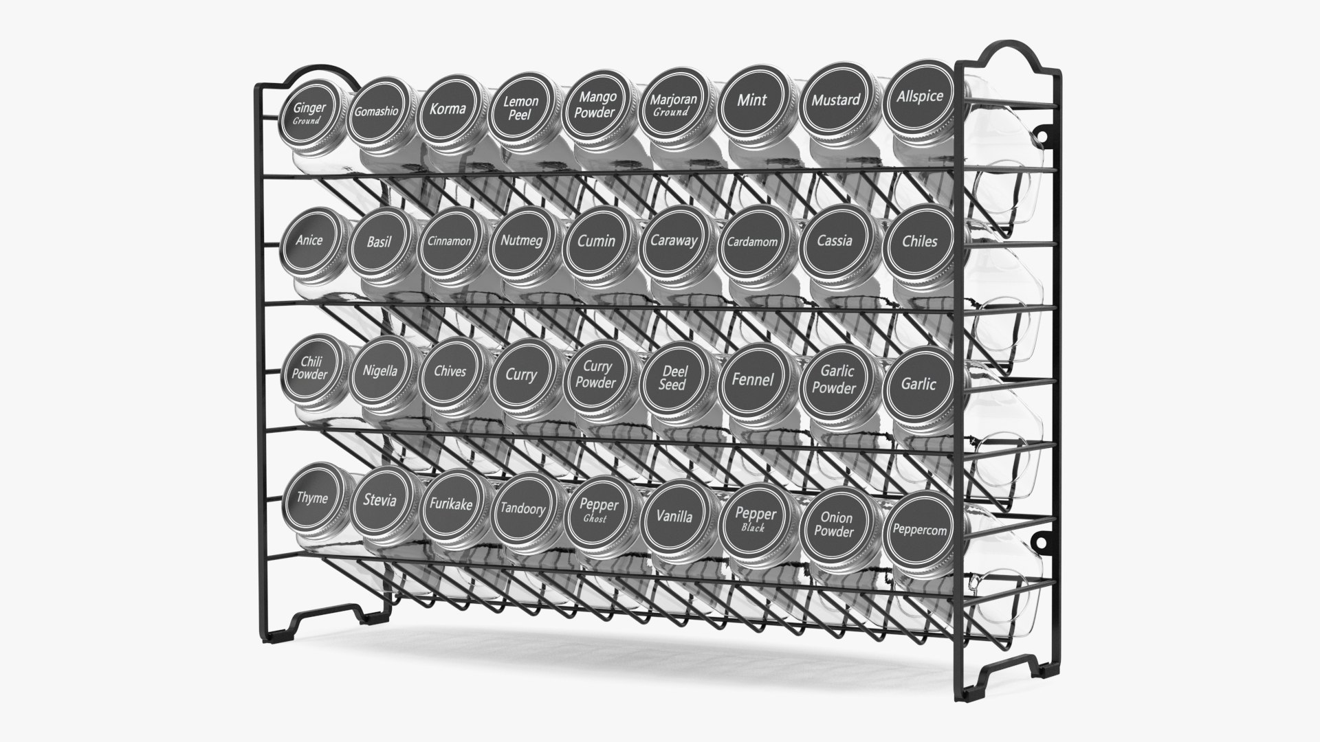 Spice Rack Organizer SpaceAid 3D model preview