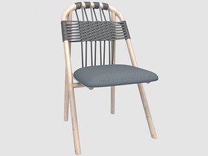 3D woven unam dining chair model