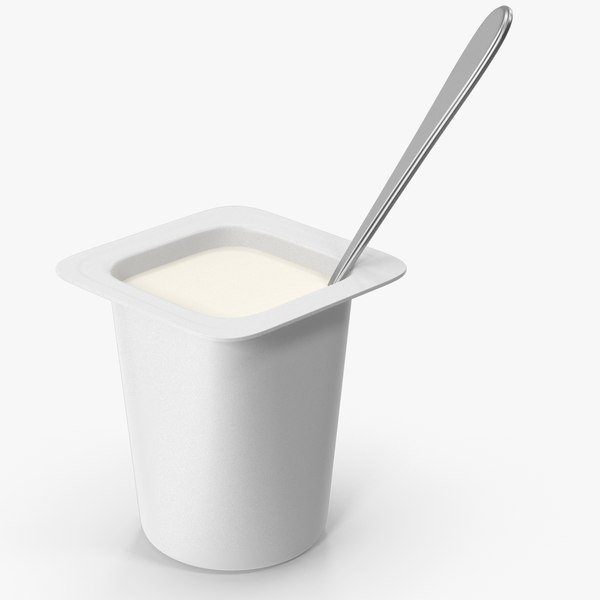 3D Yogurt Cup With Spoon