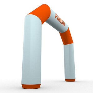 Finish Line Inflatable Balloon Arch 3D model
