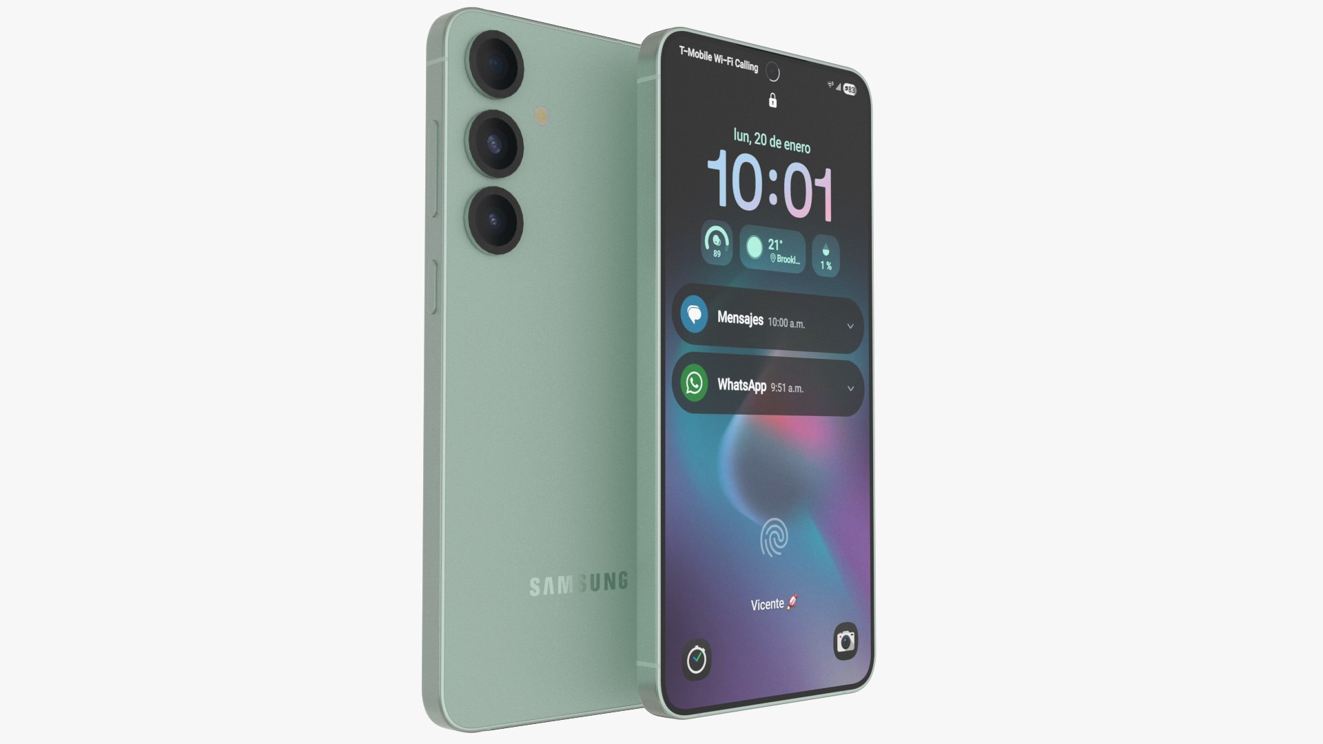 3D Model Samsung Galaxy S25 Plus Mint - TurboSquid 2362973