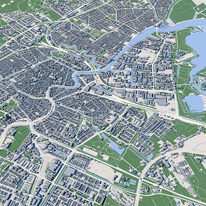 Haarlem City Netherlands 3D
