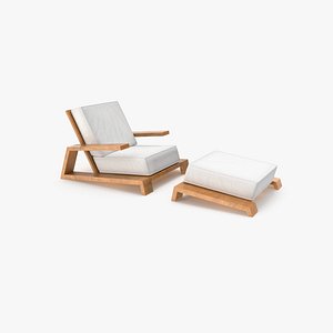 3D model launge chair v1