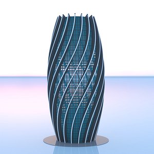 Twisted Blades Futuristic Tower