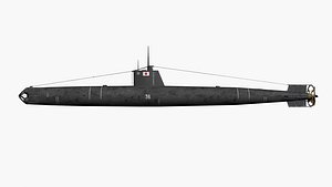 Type A Ko-hyoteki Midget Submarine 3D model