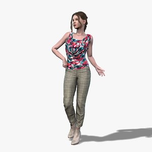 3D Elegant Female Character