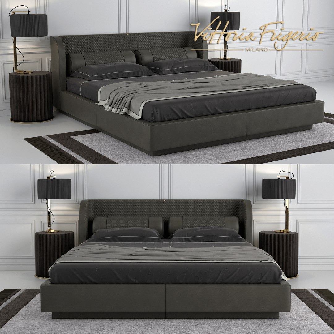 3D Bed Bellini Model - TurboSquid 1229802