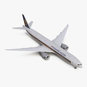 3d boeing 777-300 singapore airlines