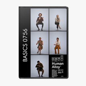 3D Basics0756 - A set containing 5 models of male and female adults sitting in casual attire in public
