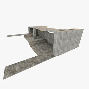 Concrete Industrial Environment Scene