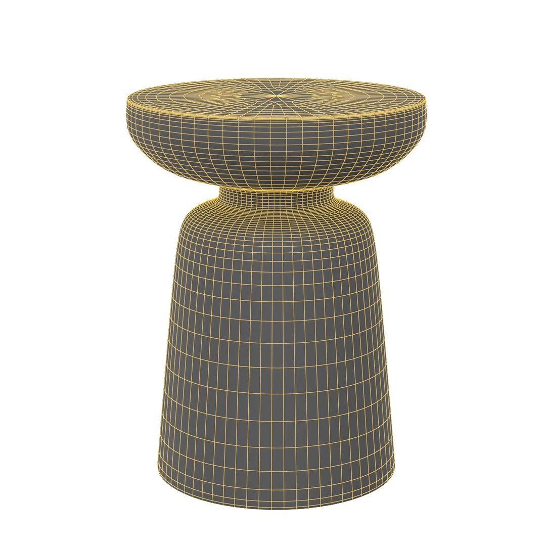 Arthur Accent Table Antique Zinc model TurboSquid 2055663