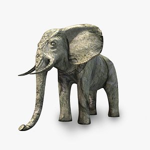 Angkor stone elephant