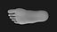 Realistic Human Foot 3D model