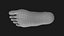 Realistic Human Foot 3D model